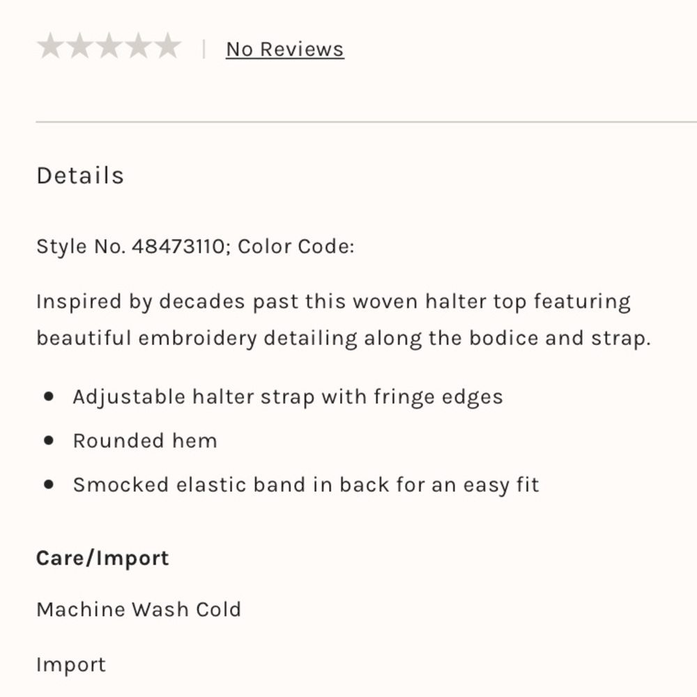 Free People Ooh La La Embroidered Halter Top - Picture 2 of 4